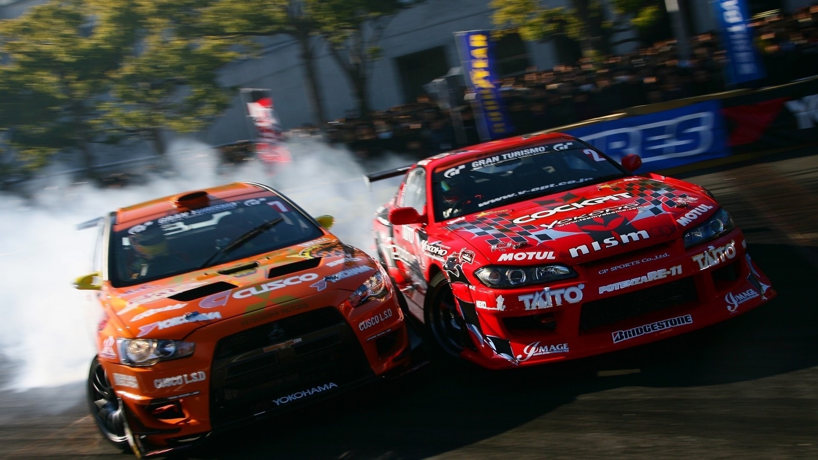 Drift, nissan-silvia, mitsubishi-evolution, vs