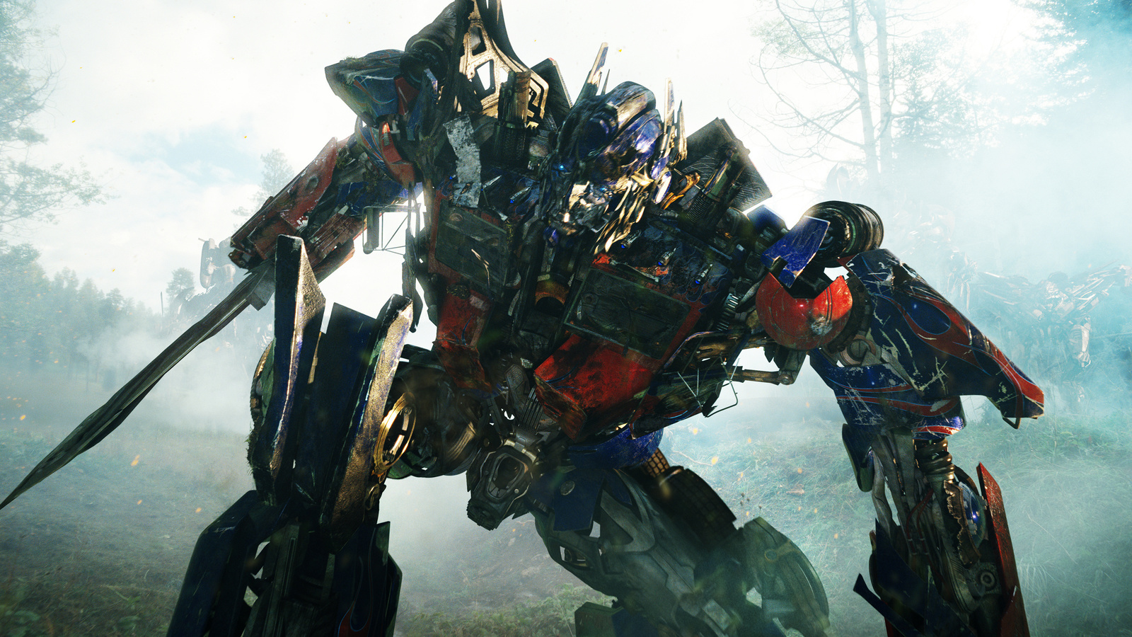 the movie, optimus prime, forest battle, Transformers 2, revenge of the fallen, shia labeouf