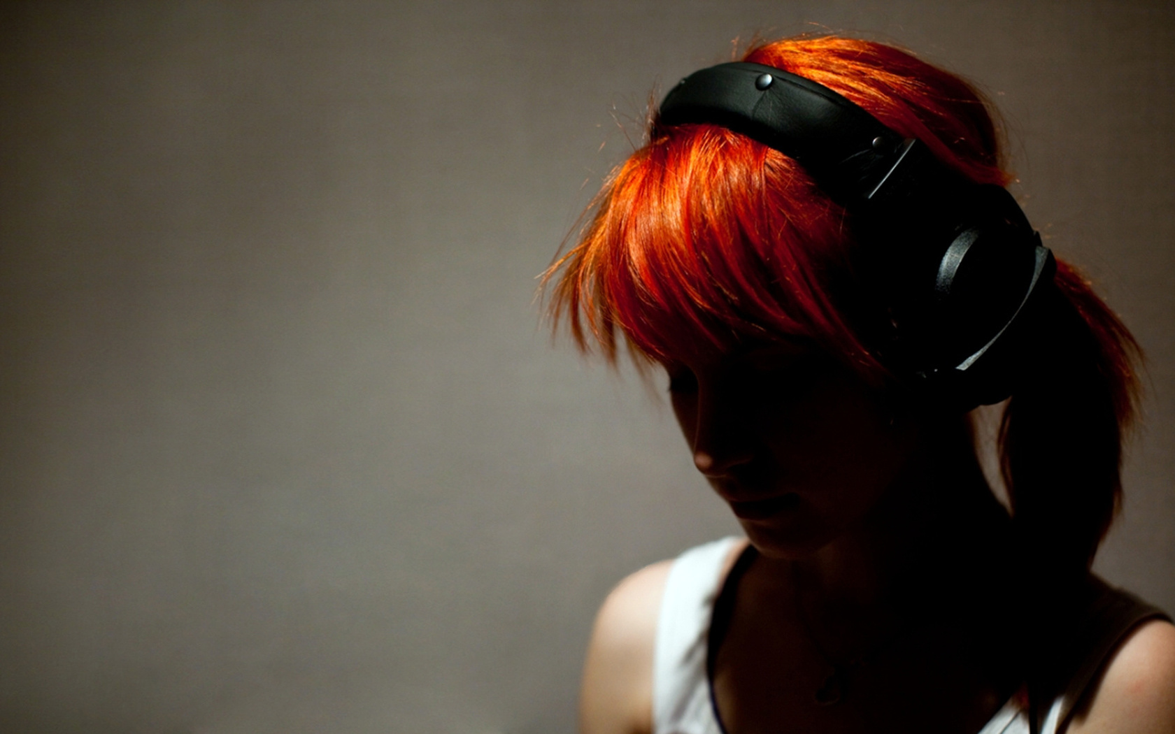 headphones, girl, , rude, Hayley williams