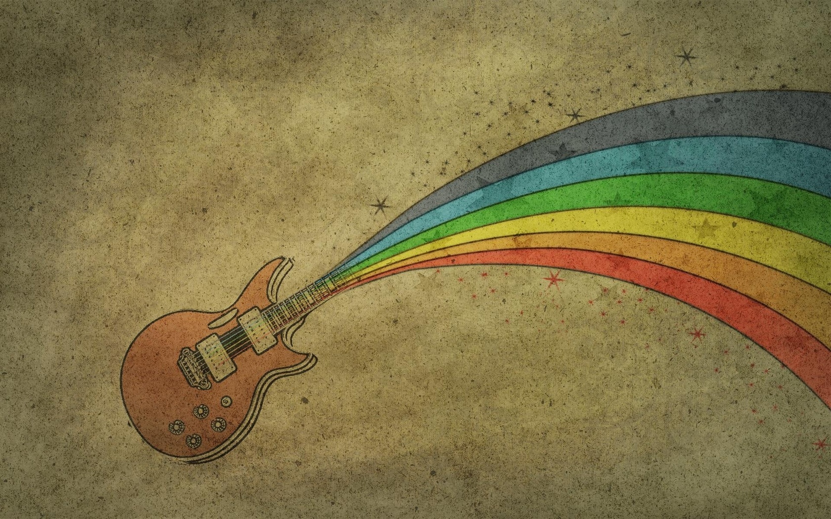 , , guitar, rainbow, 