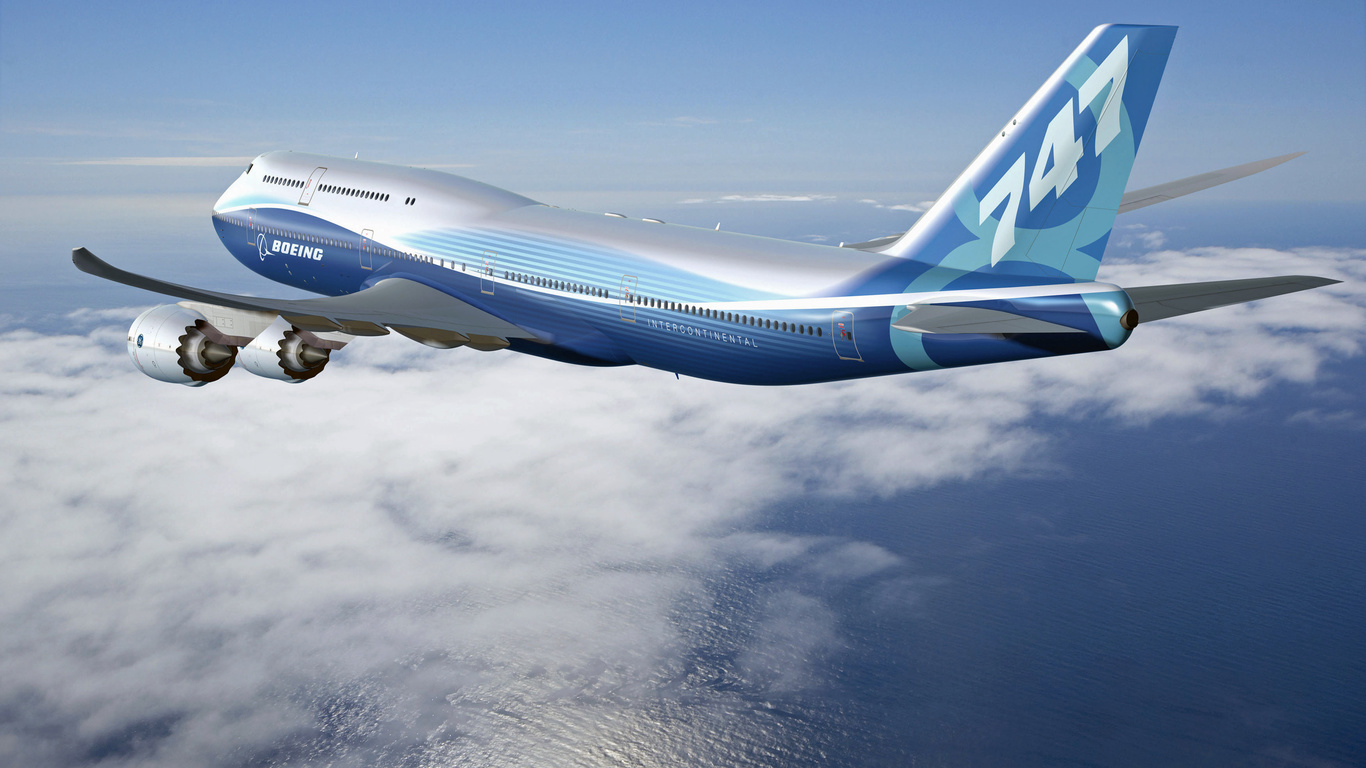 Boeing 747-8 intercontinental, new aircraft, , in flight