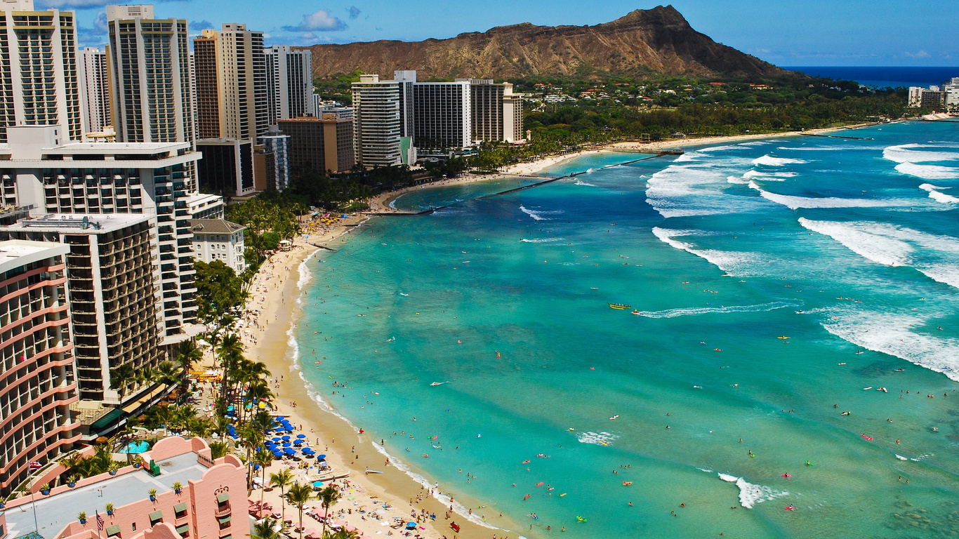 Waikiki, , , , beach, hawaii