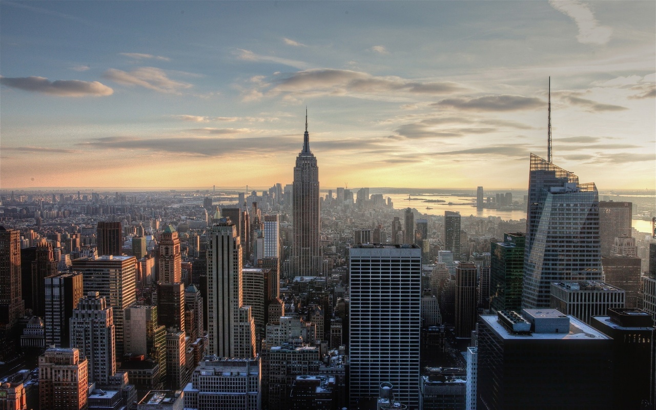 manhattan, empire state building, -, New york