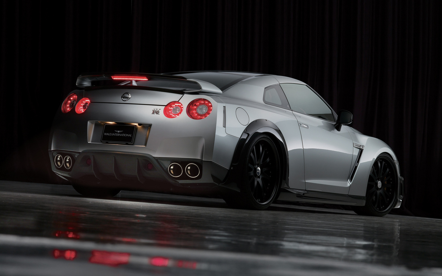 line, bison edition, Wald, black, nissan gt-r sports