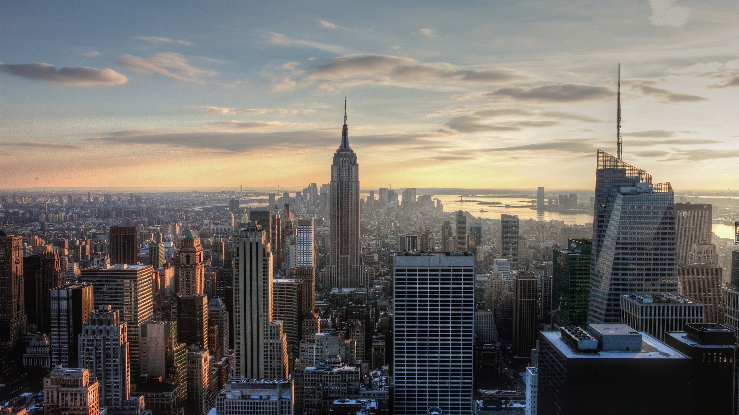 manhattan, empire state building, -, New york