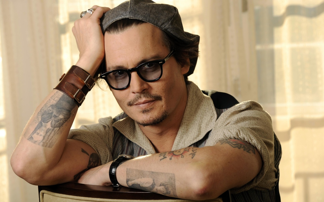 Johnny depp, , actor, glasses,  , 