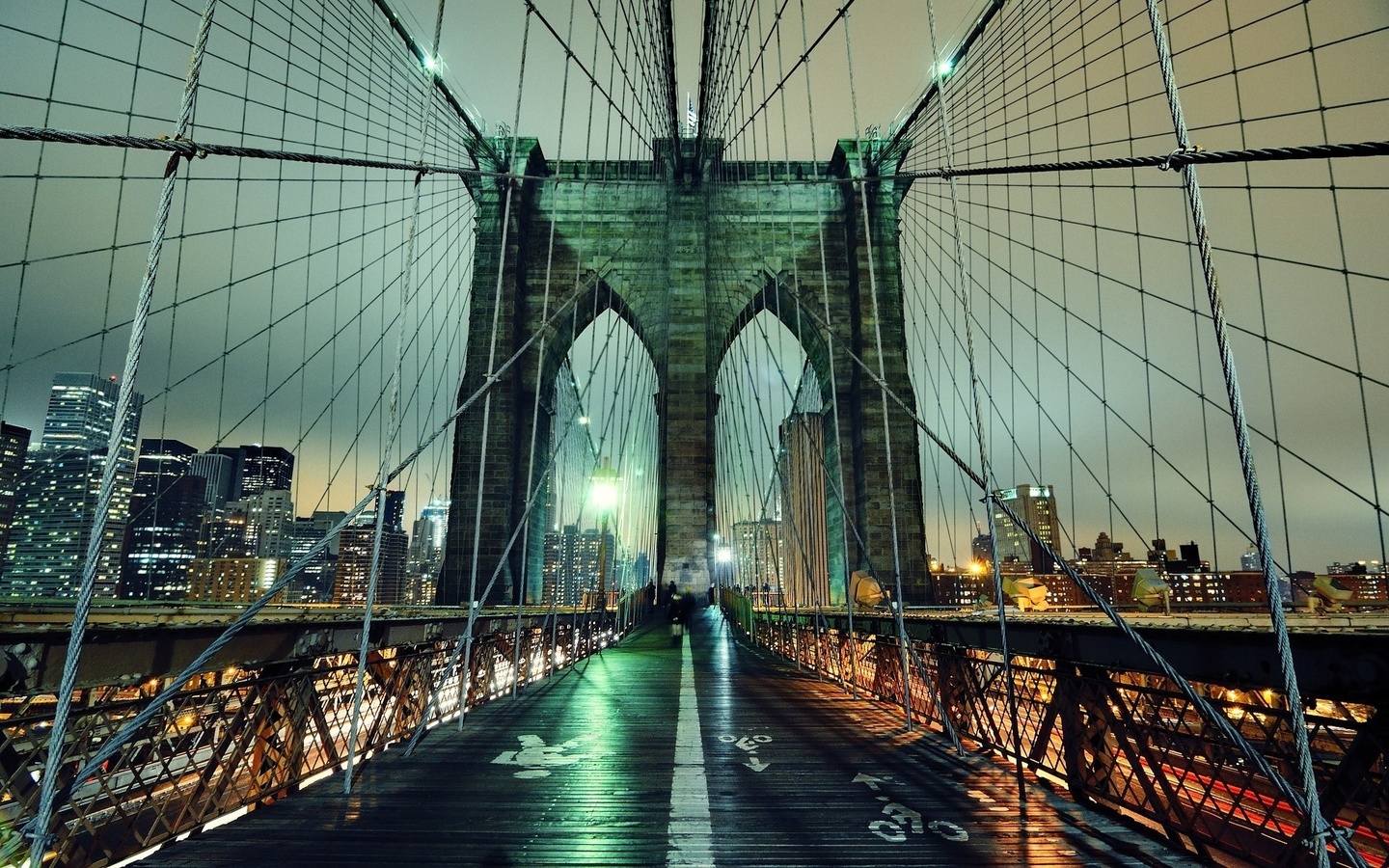 nyc, -, new york city, night, , , Brooklyn bridge