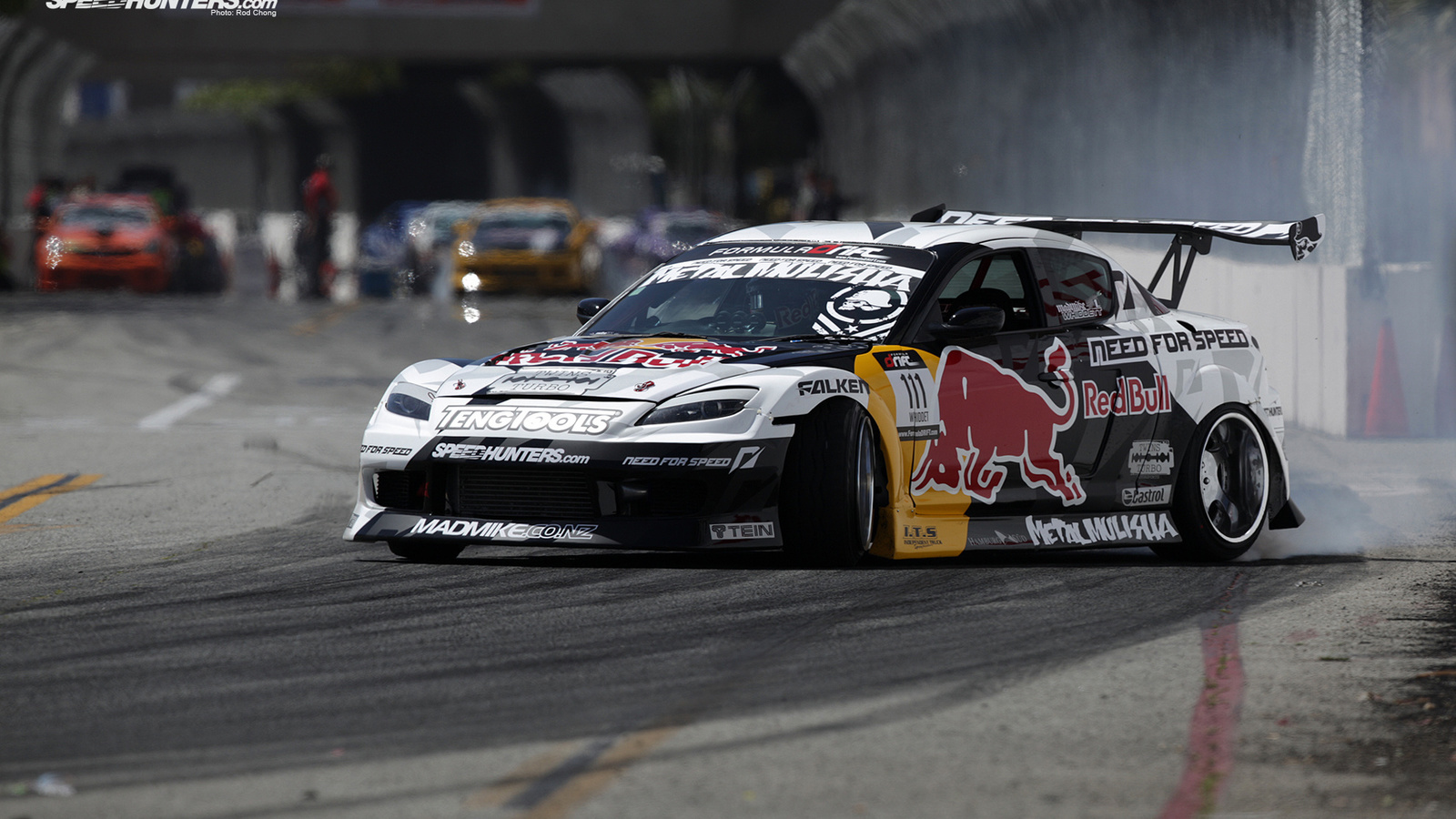 drift, Mazda, speedhunters, formula drift, long beach, rx-8, red bull