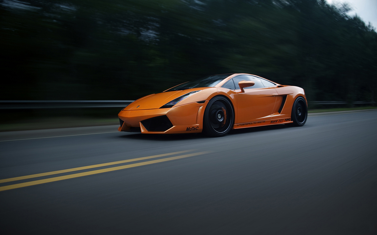 lambo, orange