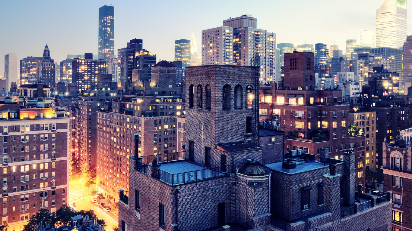 new york city, Upper east side, usa, nyc, -, twilight, , 