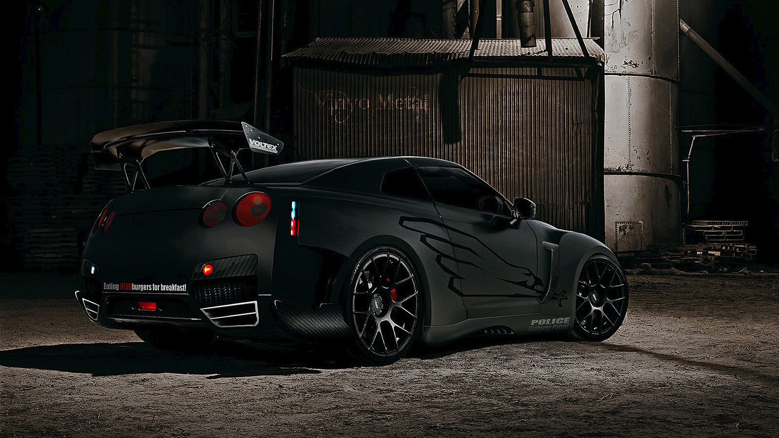 black, Gtr nissan, wallpaper