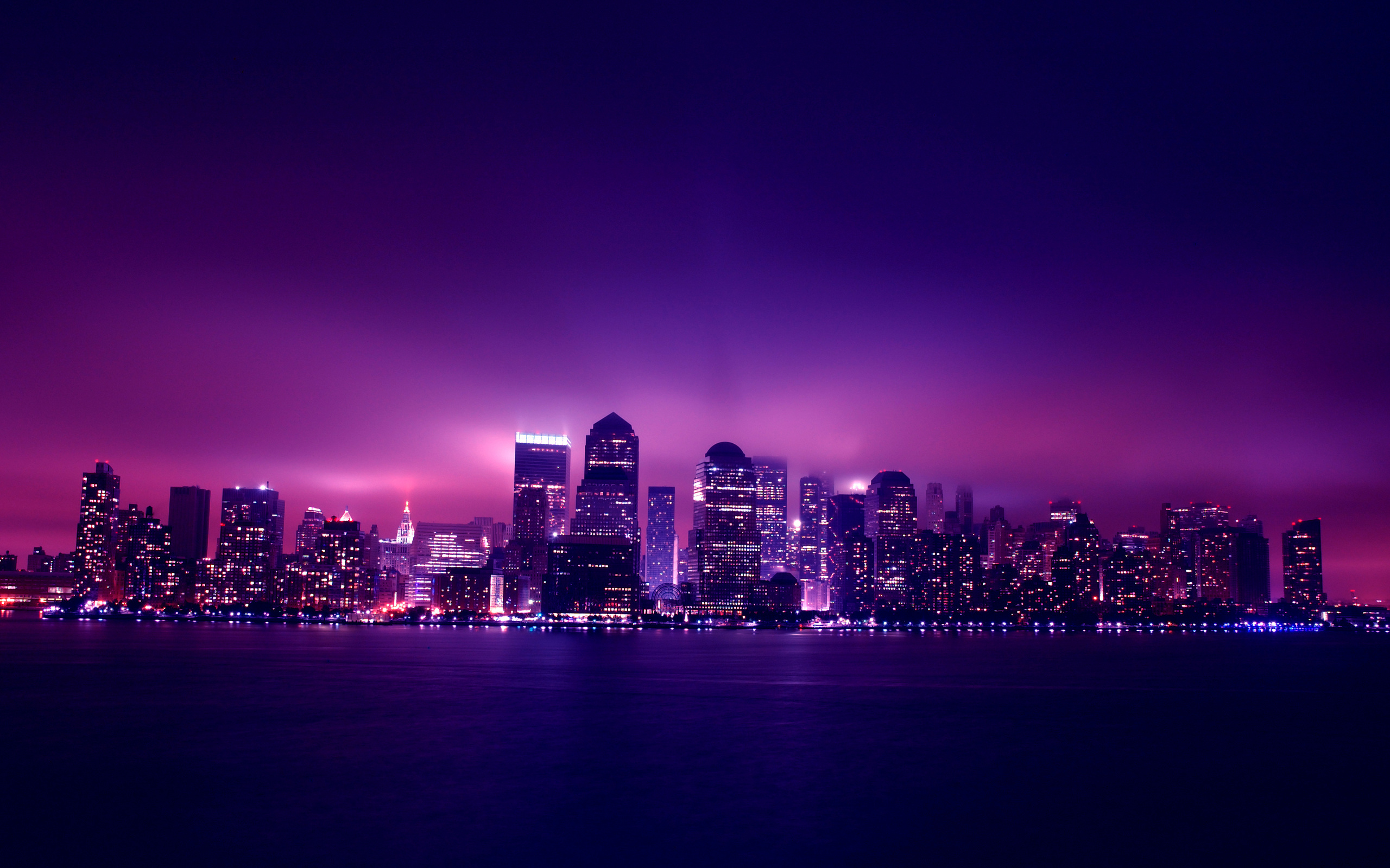 , city, manhattan, , night, New york, , , 