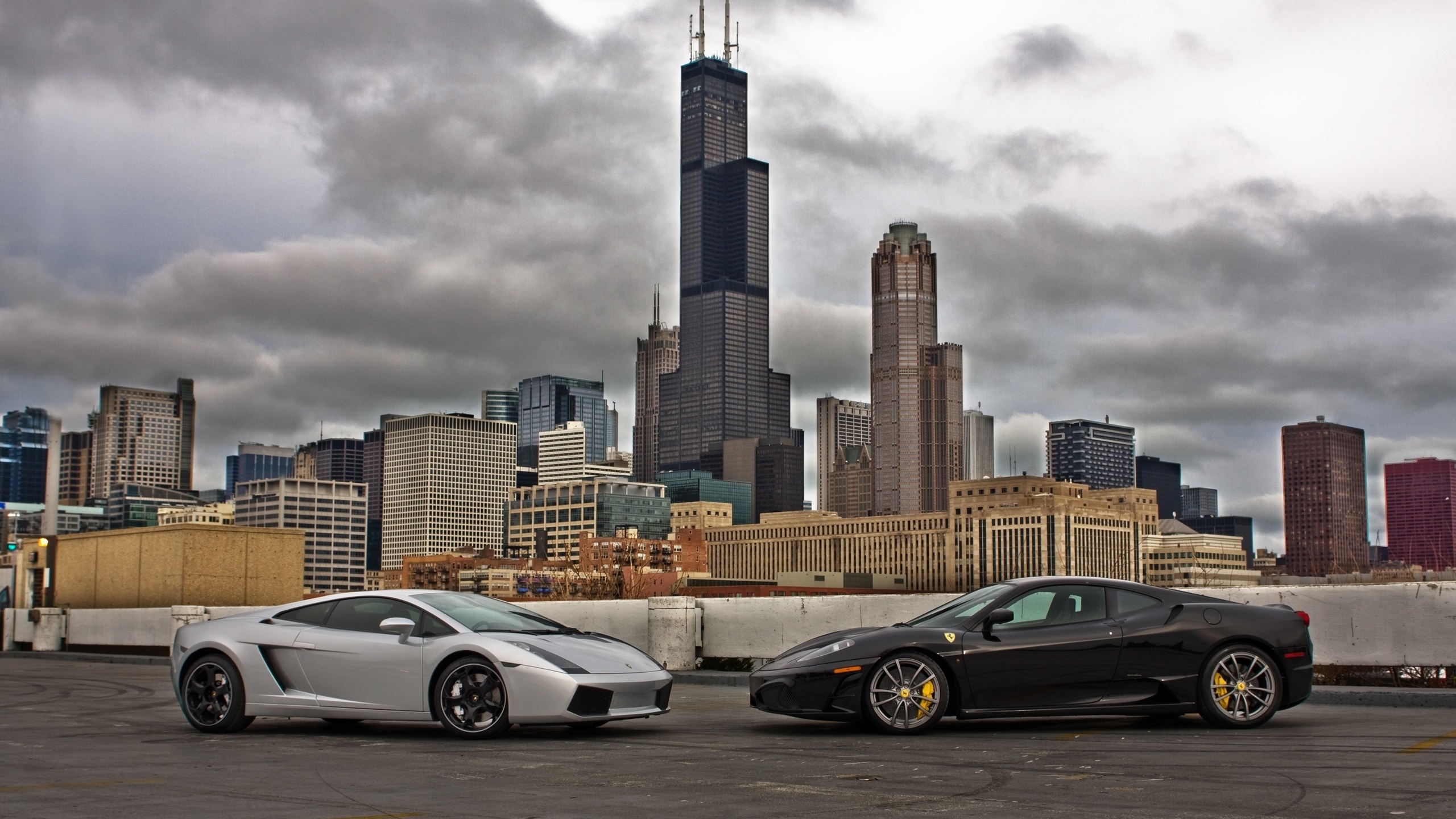 gallardo, f430, silver, ferrari, chicago, black, lamborghini, 