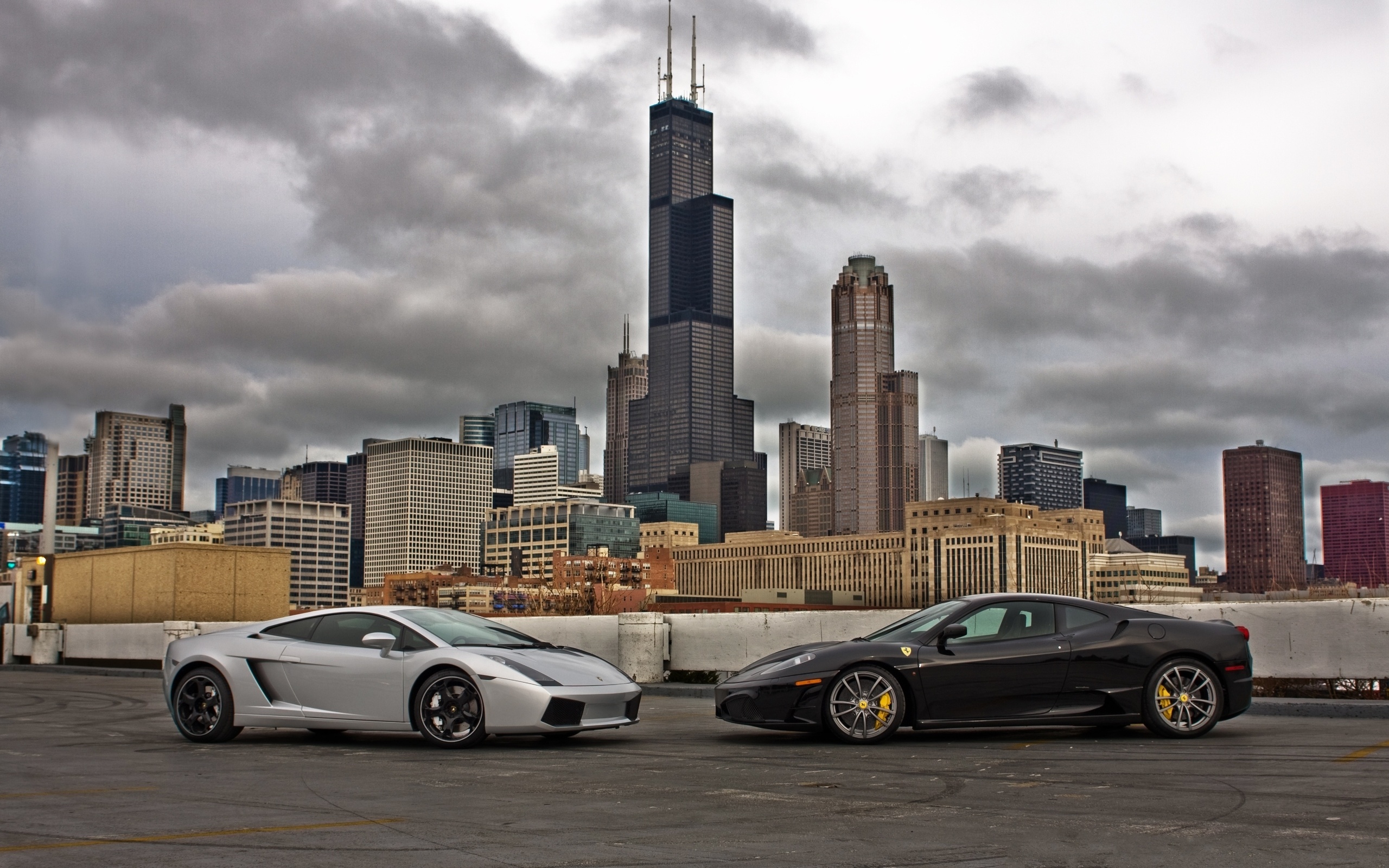 gallardo, f430, silver, ferrari, chicago, black, lamborghini, 