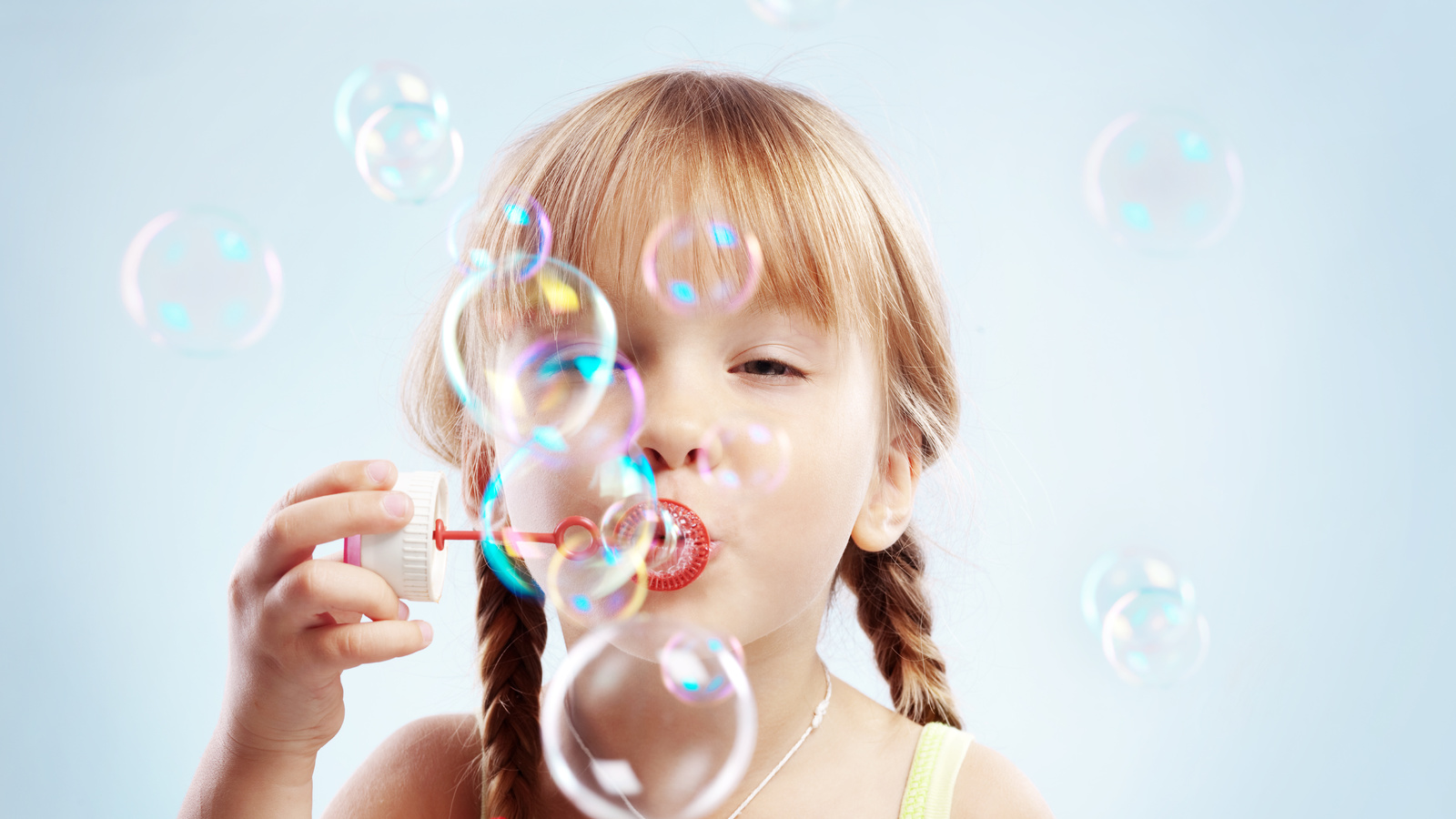 bubbles, children,  , Cute little girl, childhood, happiness, child, joy