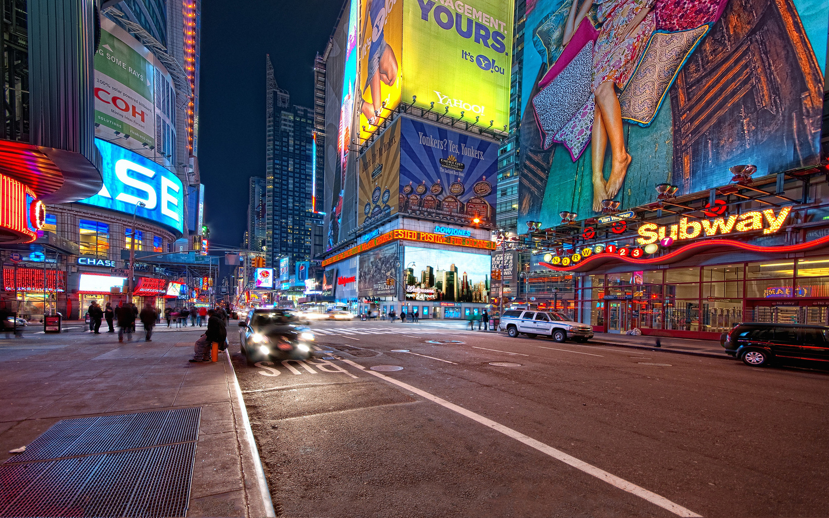 times square, night, usa, New york, 42nd and 7th, -, , nyc, 