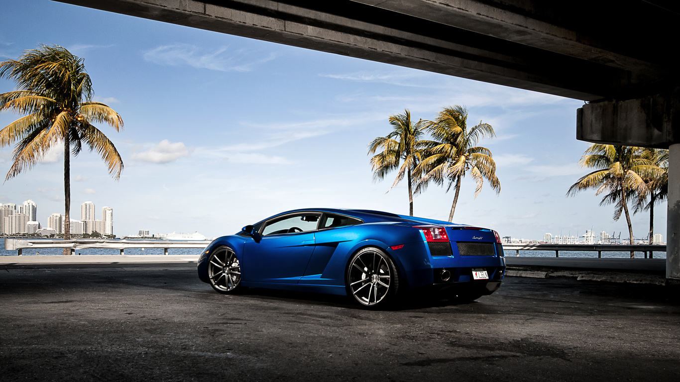 , Lamborghini, blue, gallardo, , 