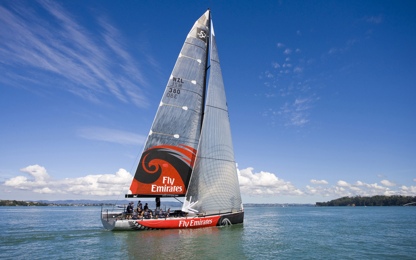 landscape, holiday, yachting, crew, clouds, sea, freedom, summer