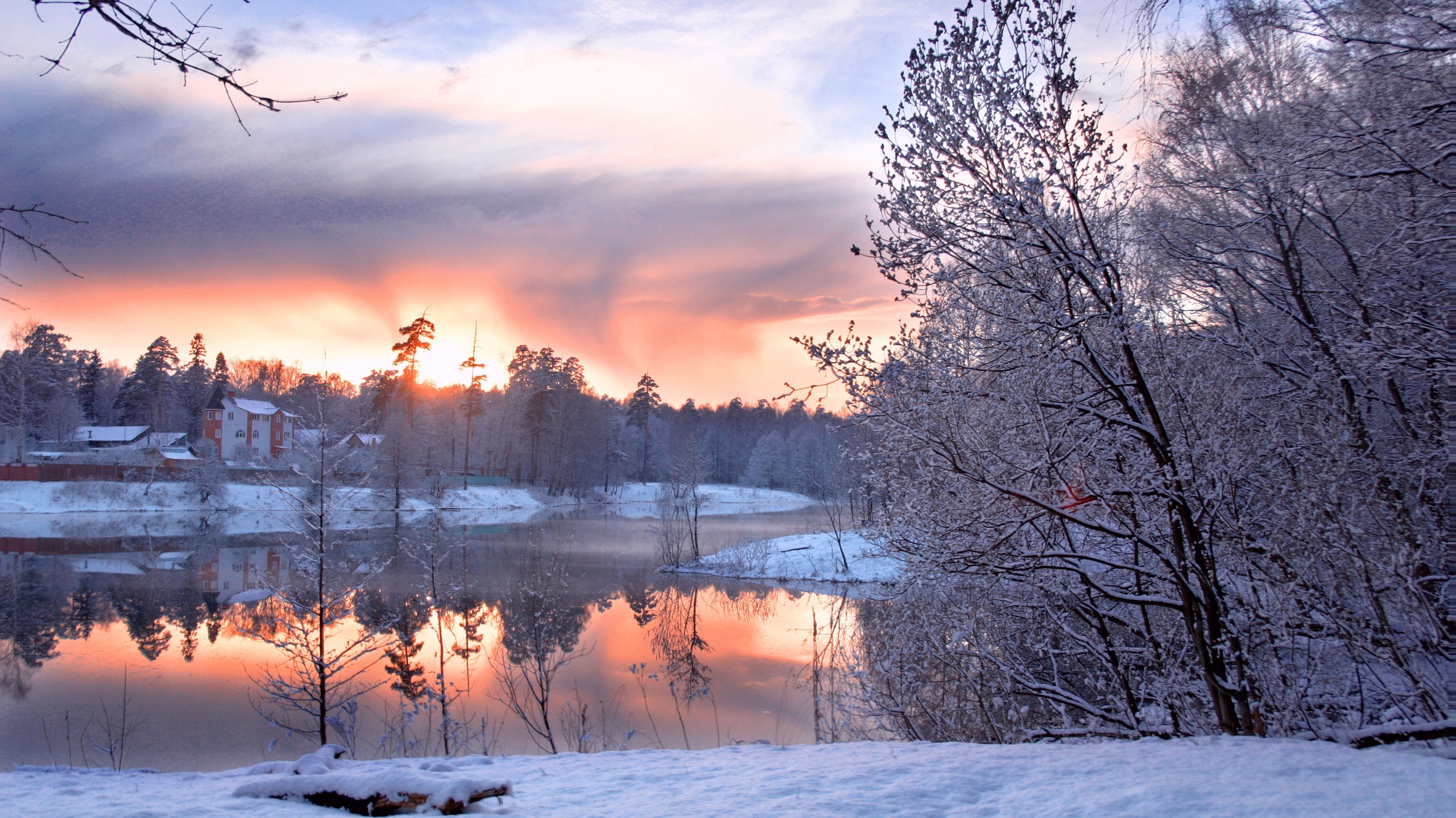 , Winter pond, , , , , , 