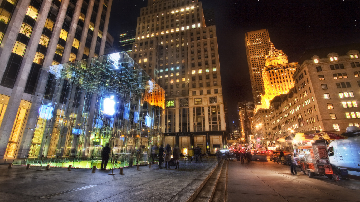 New york, fifth avenue, apple store, manhattan, , usa, -, nyc