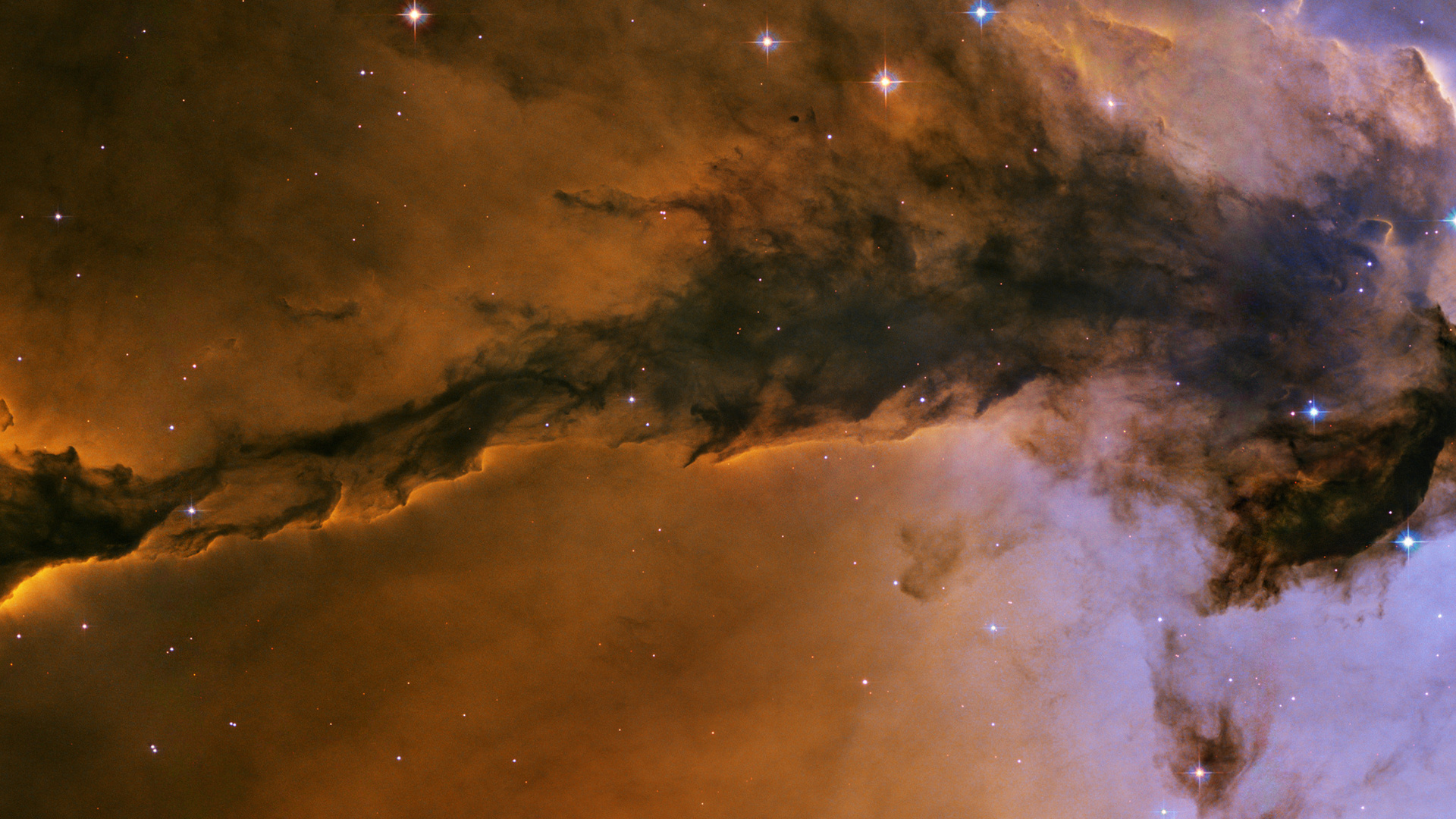 The eagle nebula, , , ,  