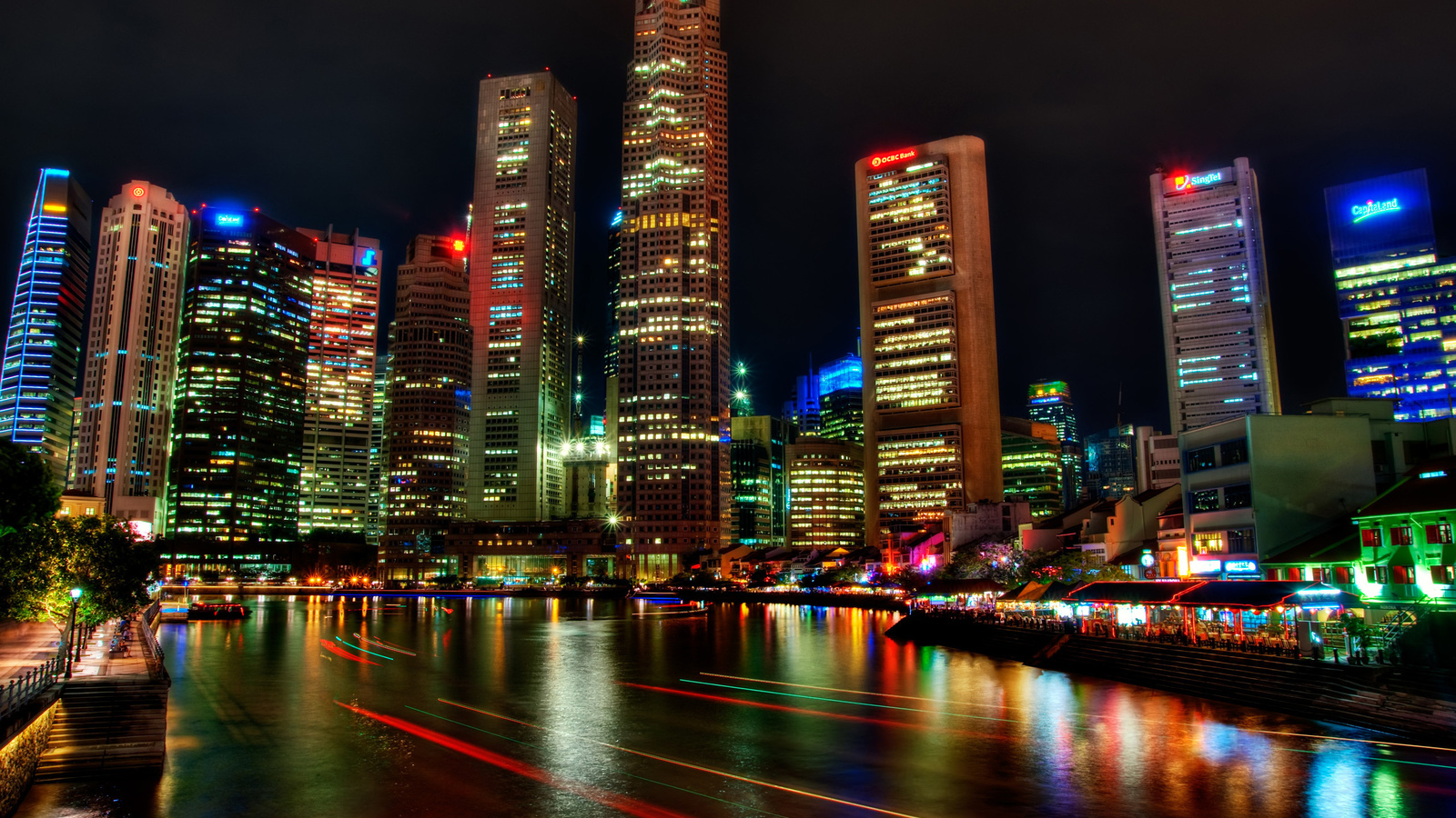 night, , river, festival, Singapore, 