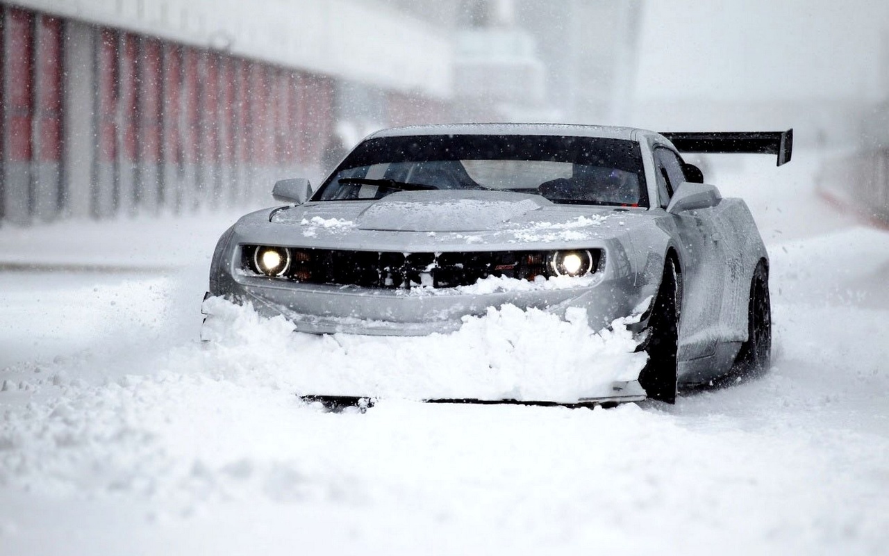 wallpapers, snow, chevrolet, car, winter, camaro, zl1