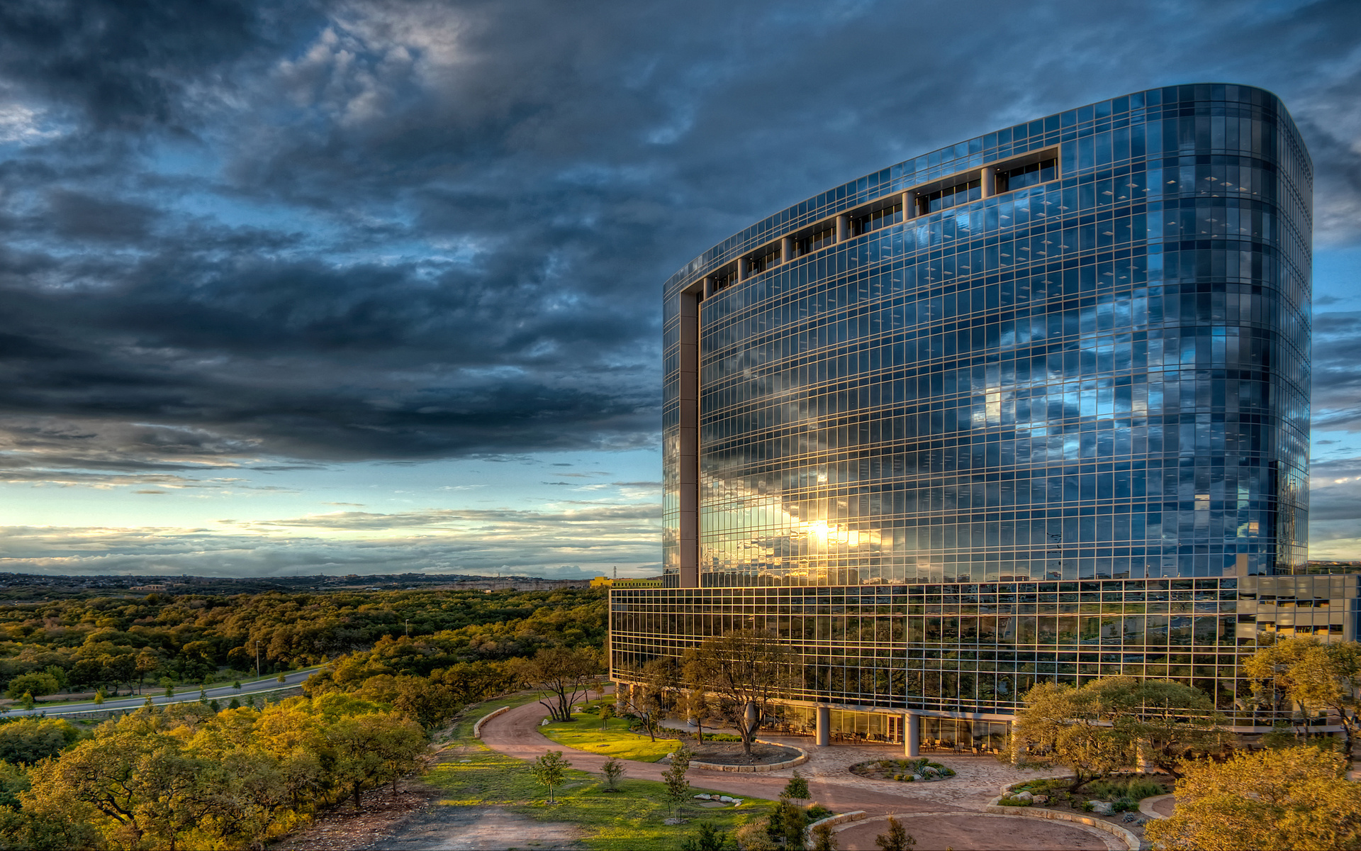 oil company, -, San antonio, sunset, usa, , texas, clouds, tesoro