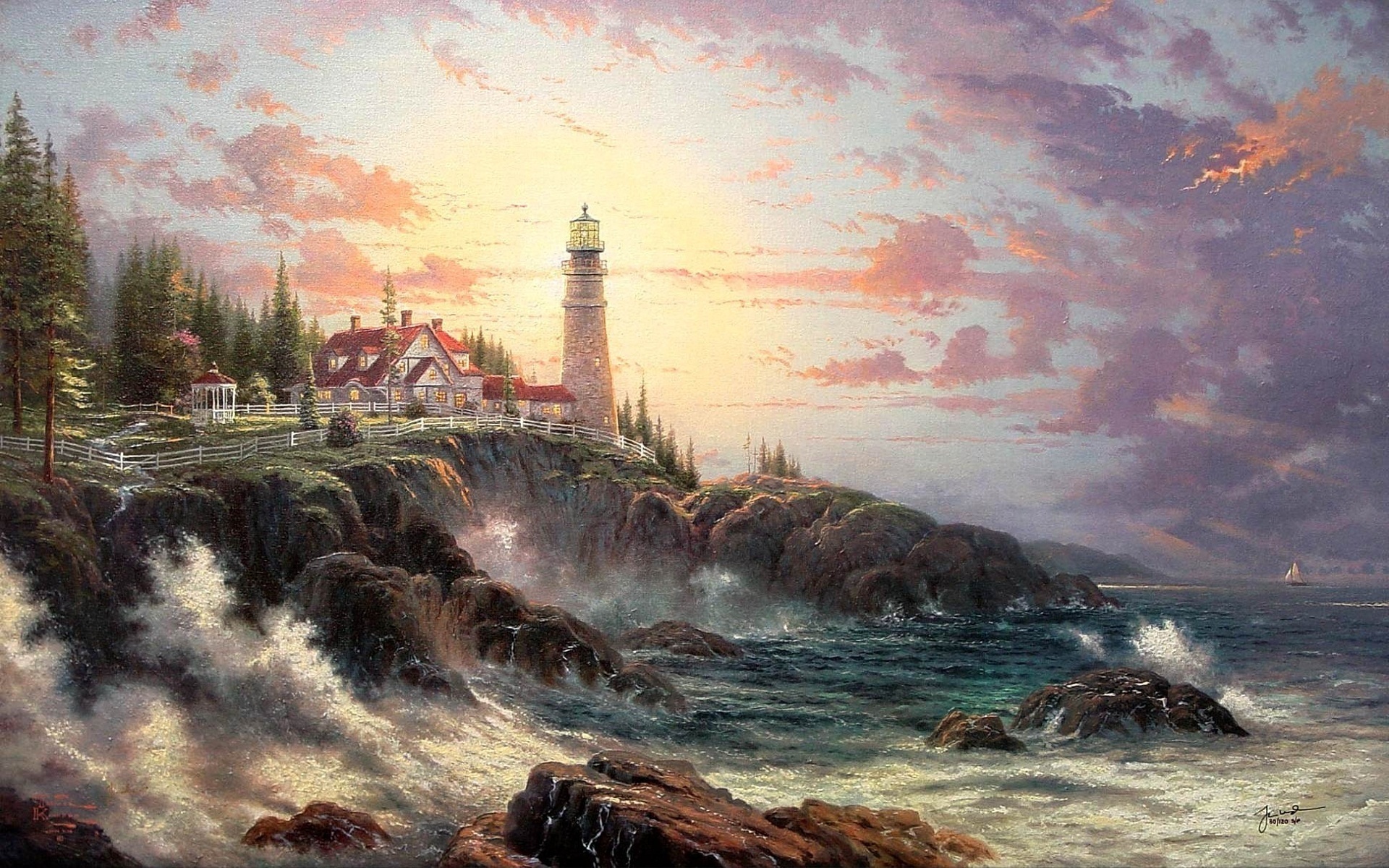 Thomas kinkade, , , , , mayak