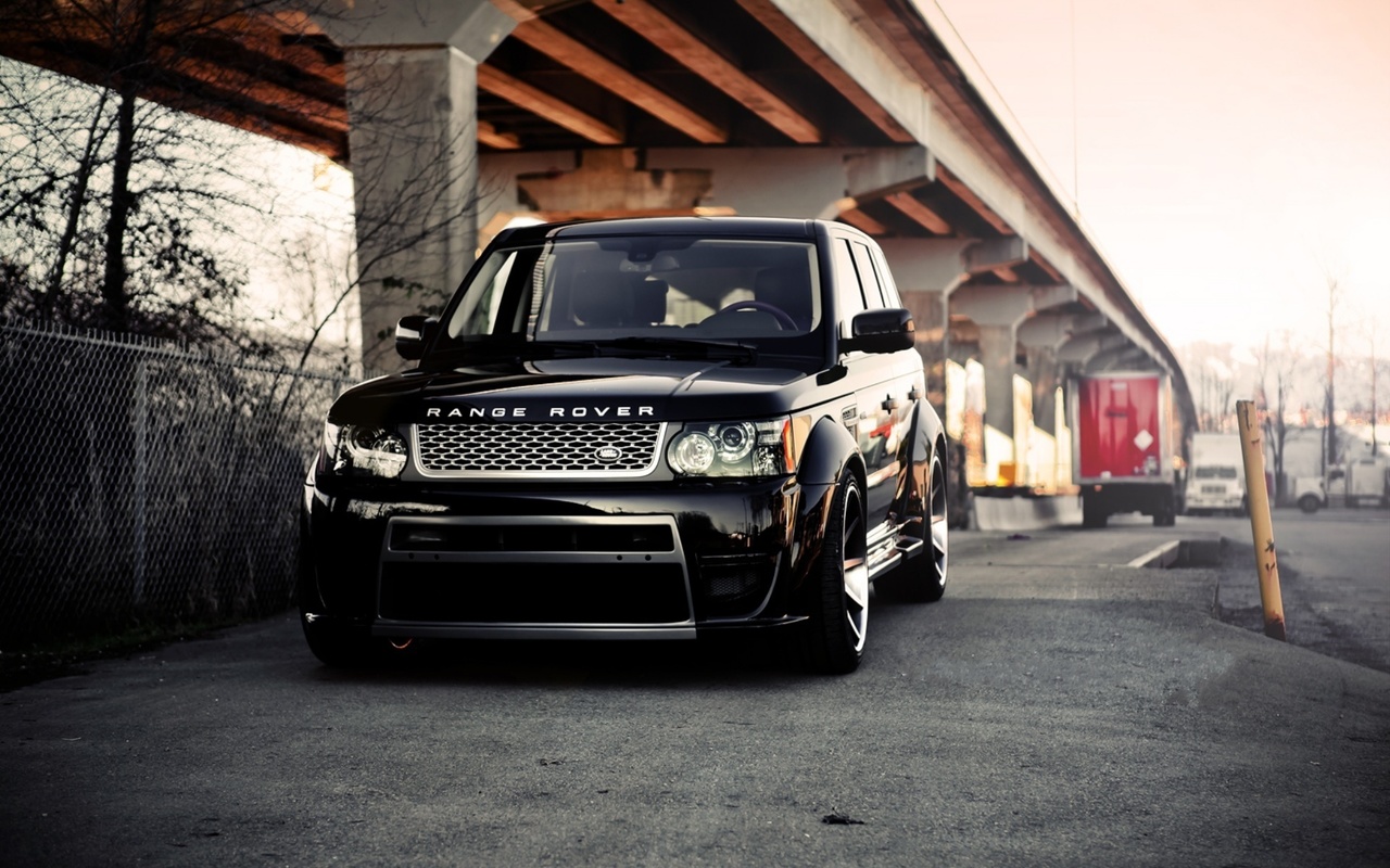 black, land rover, range rover,  