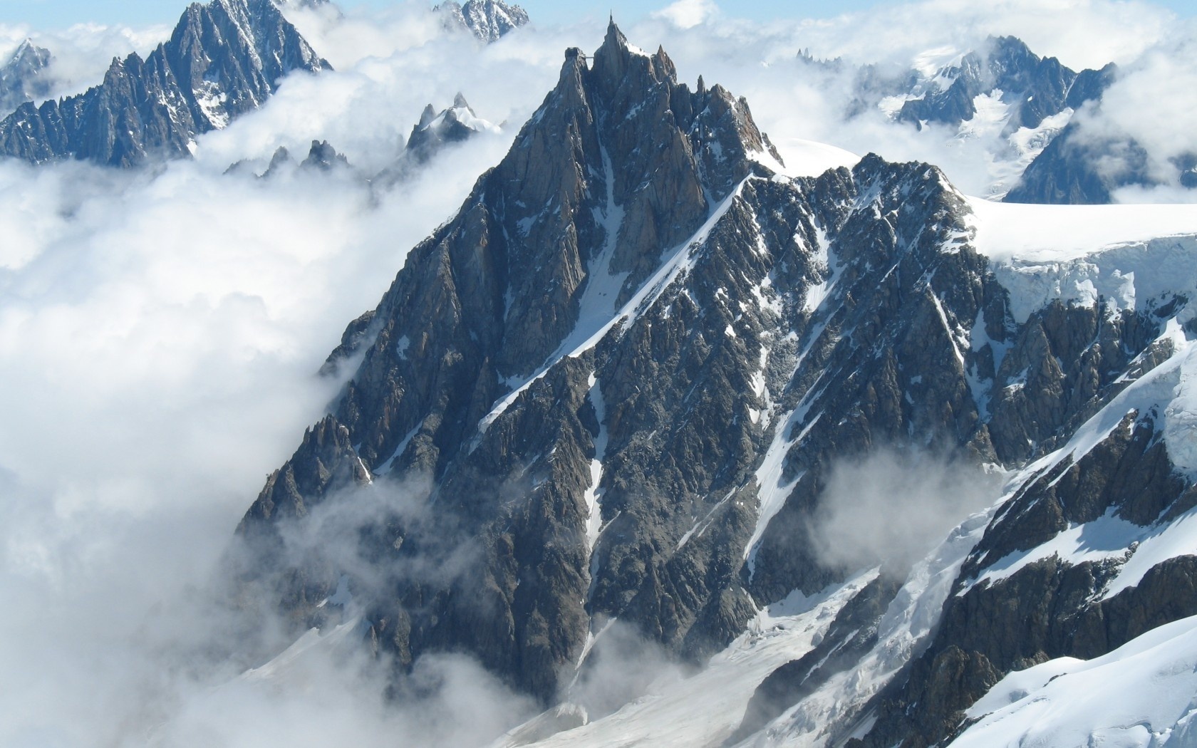 mont blanc, , french alps, , aiguille du midi