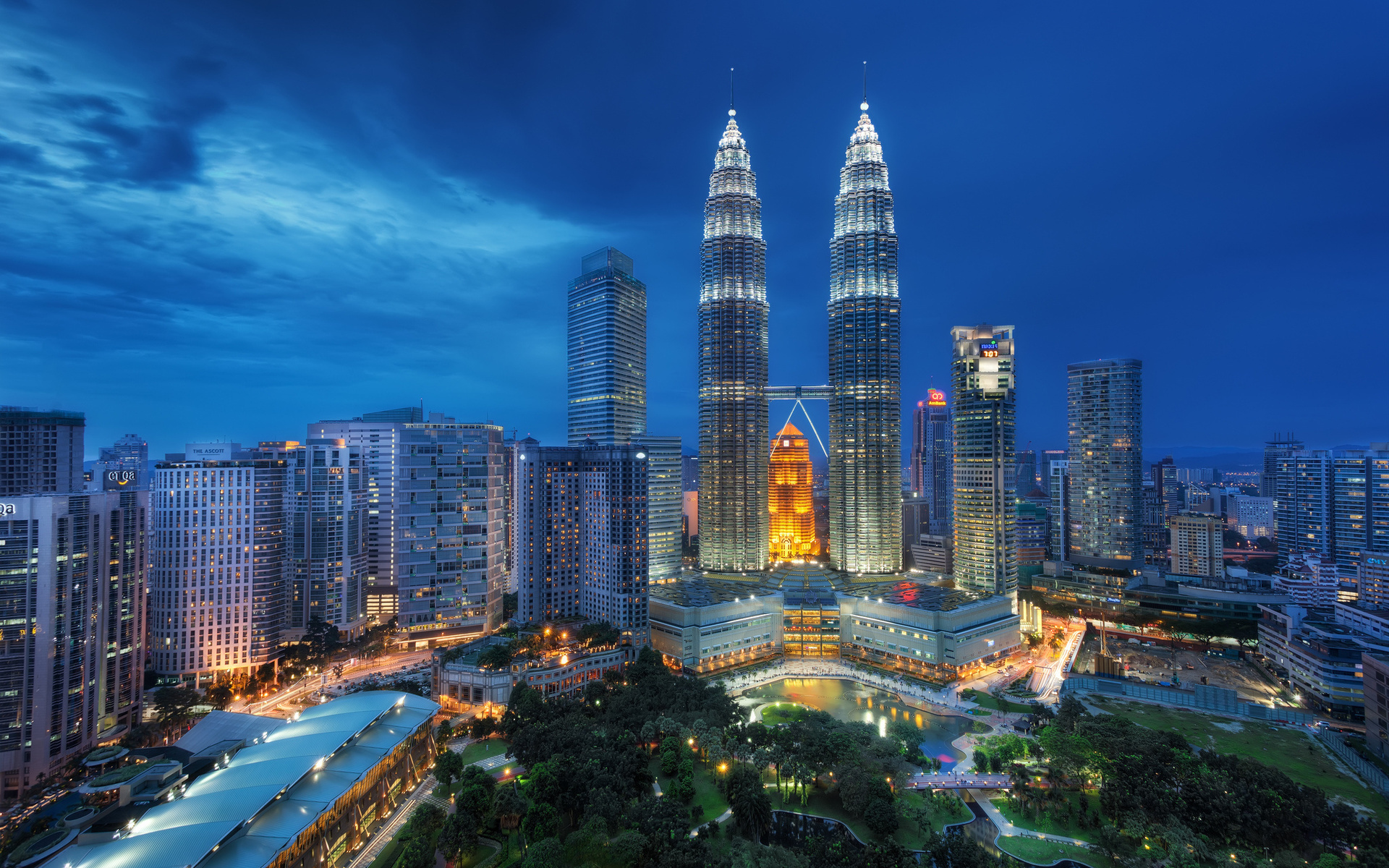 malaysia, -, kuala lumpur, blue hour, night