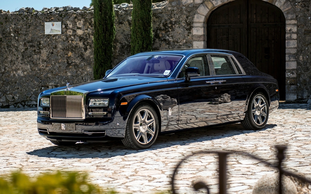 2012, wallpapers, car, luxury, phantom, black, rolls-royce, new