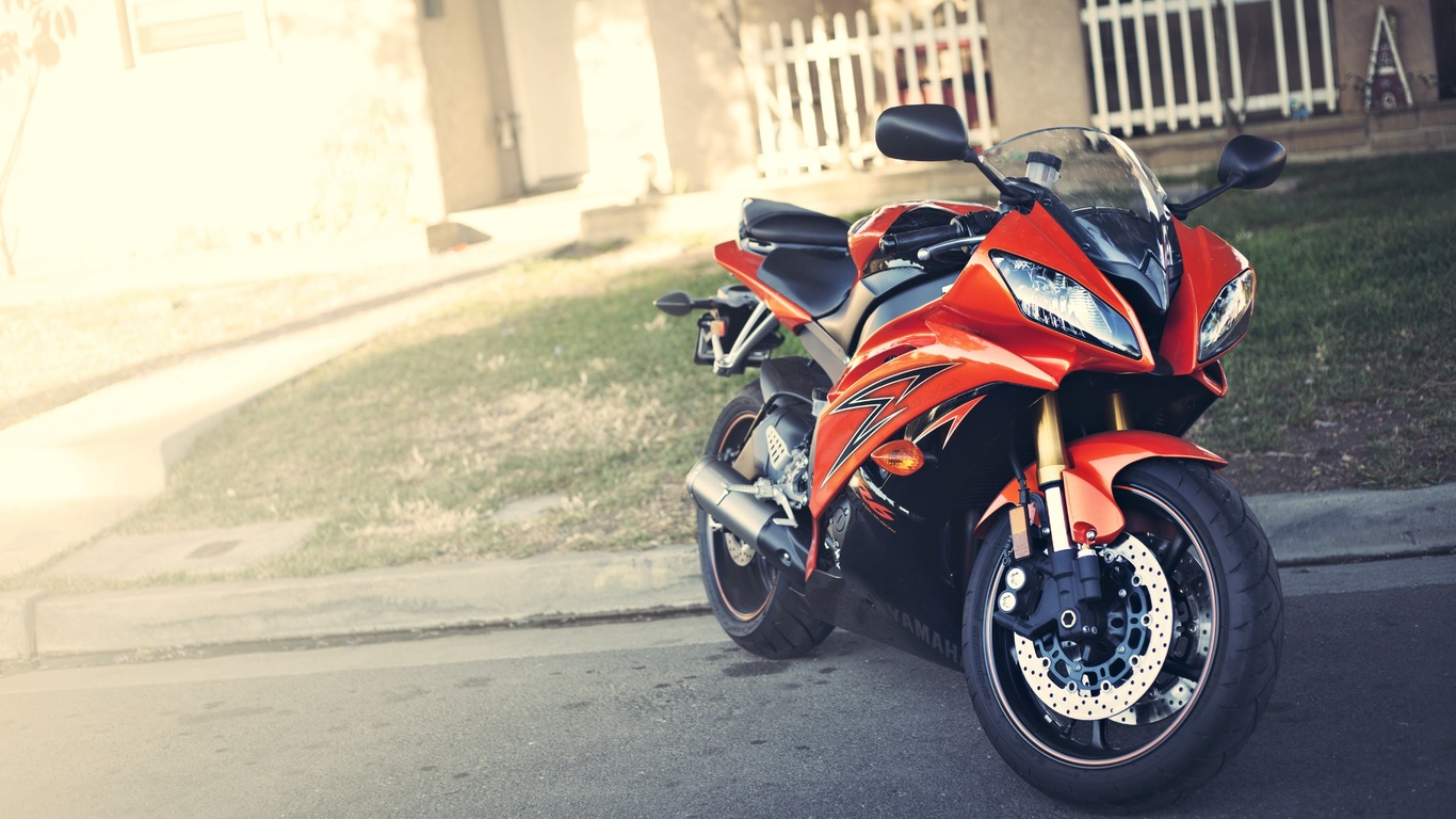 motorcycle, , red, , yzf-r6, yamaha