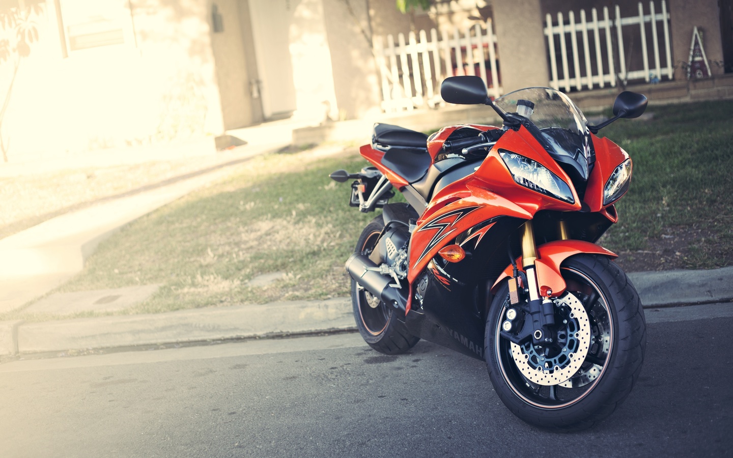 motorcycle, , red, , yzf-r6, yamaha