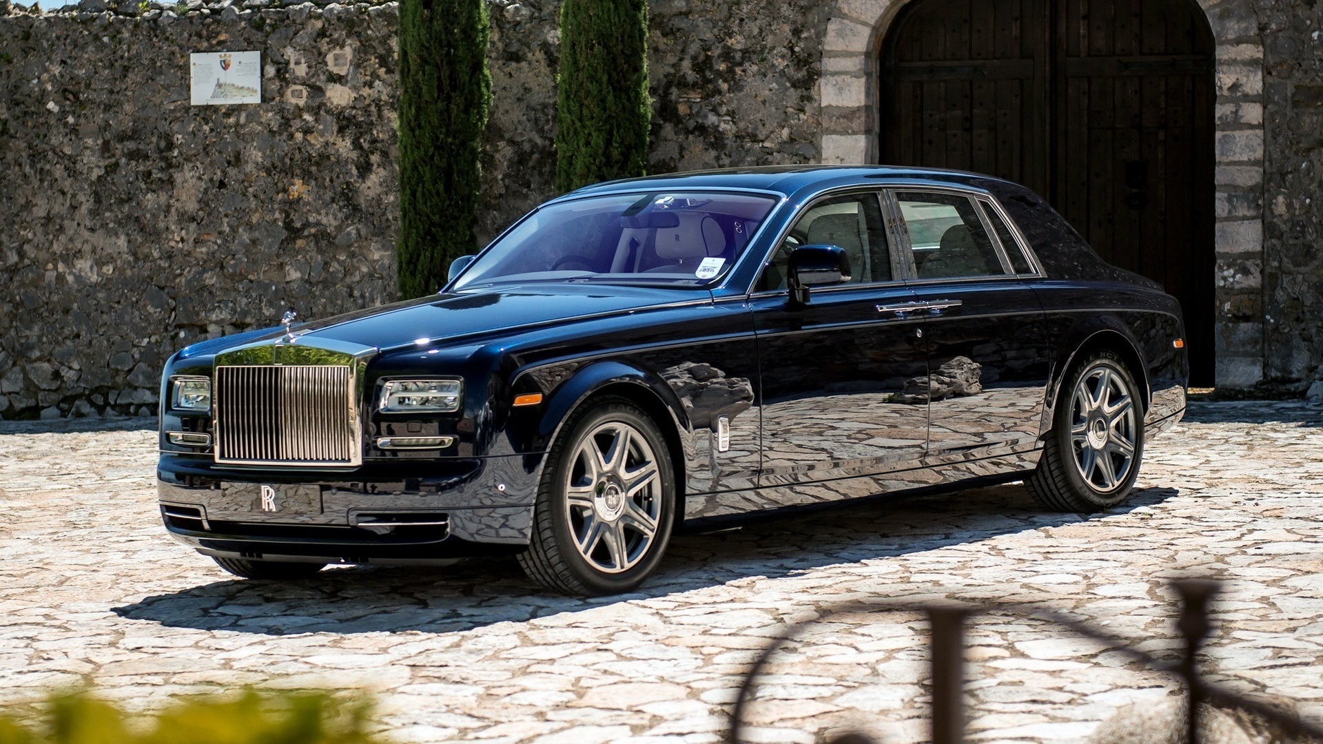 2012, wallpapers, car, luxury, phantom, black, rolls-royce, new