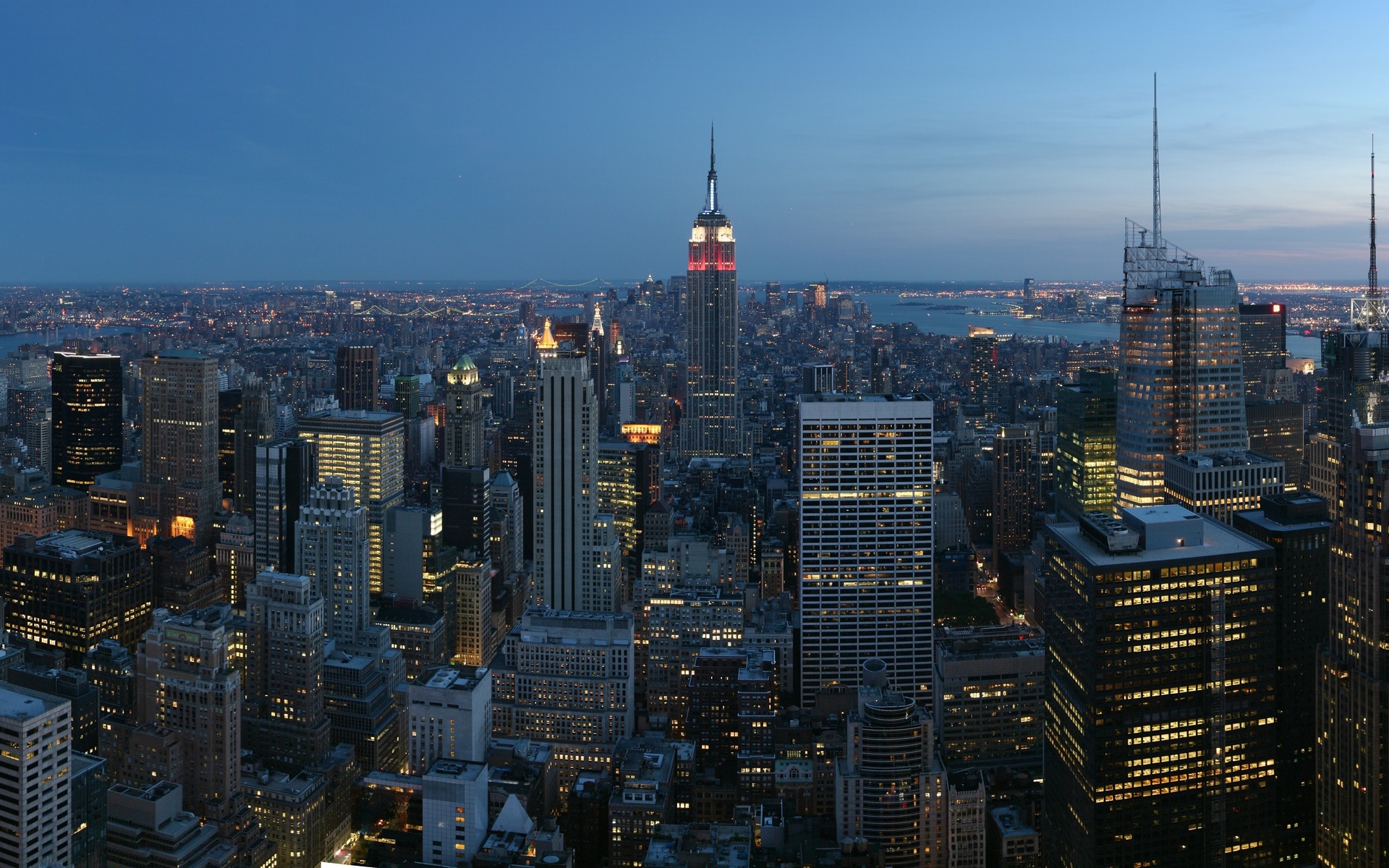 empire state building, New york, . 