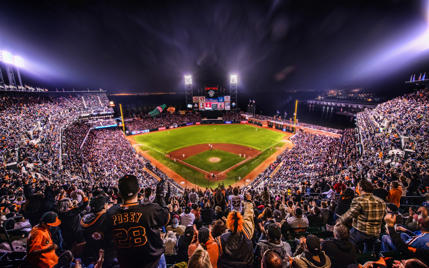 San francisco, night, baseball, , , california, , 