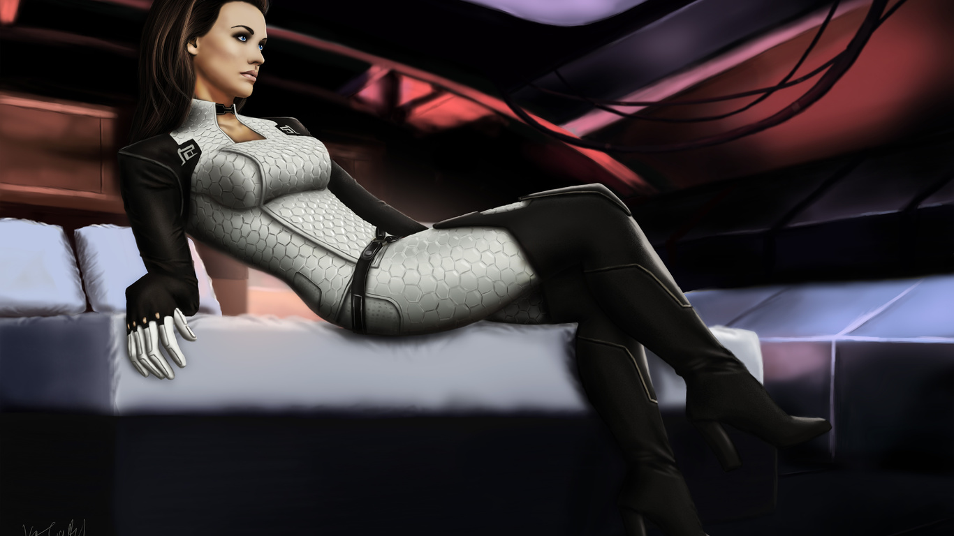 miranda lawson, mass effect, , , , , 