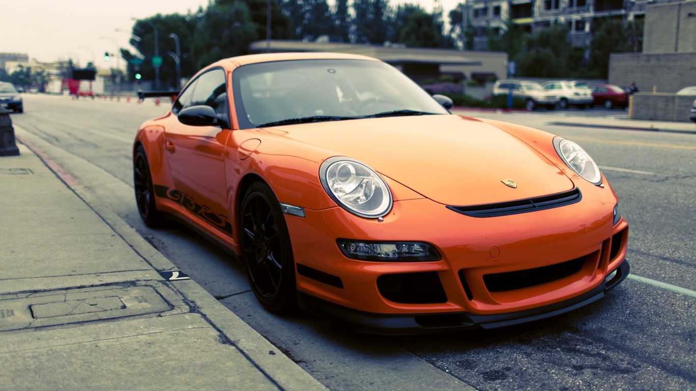 cars, rs, , orange, Auto, porshe, parking, porshe gt3 rs, ity, gt3