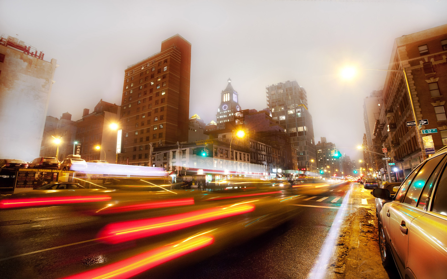 New york, 3rd avenue, east village, , -, usa, nyc, night