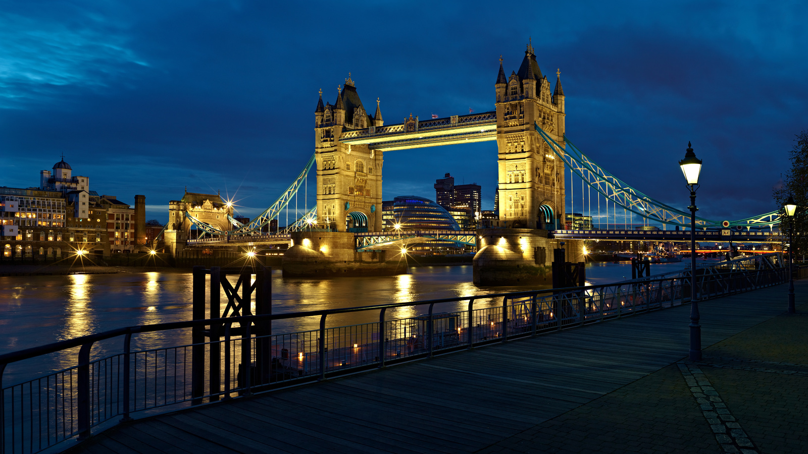 light, england, London, , city, night, uk, river, thames, lantern, tower bridge