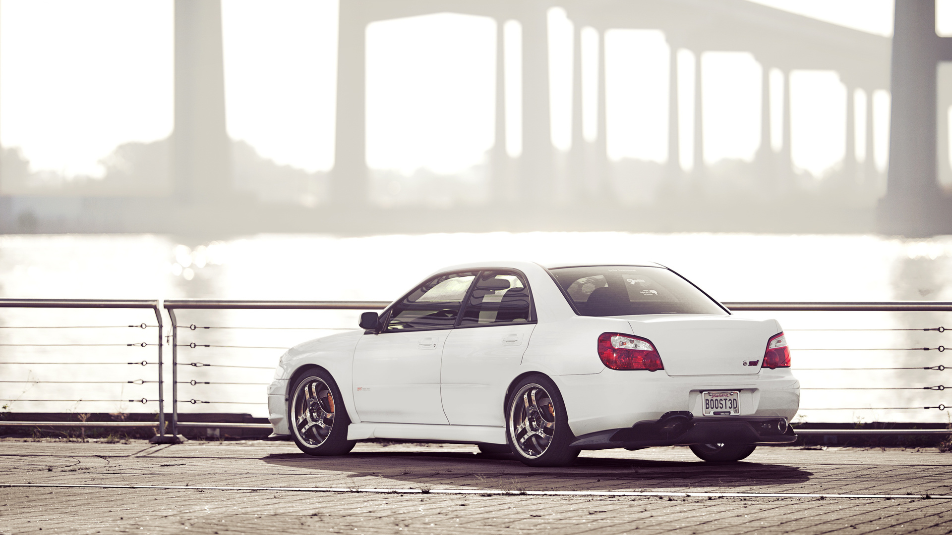 , sti, , , white, Subaru, impreza