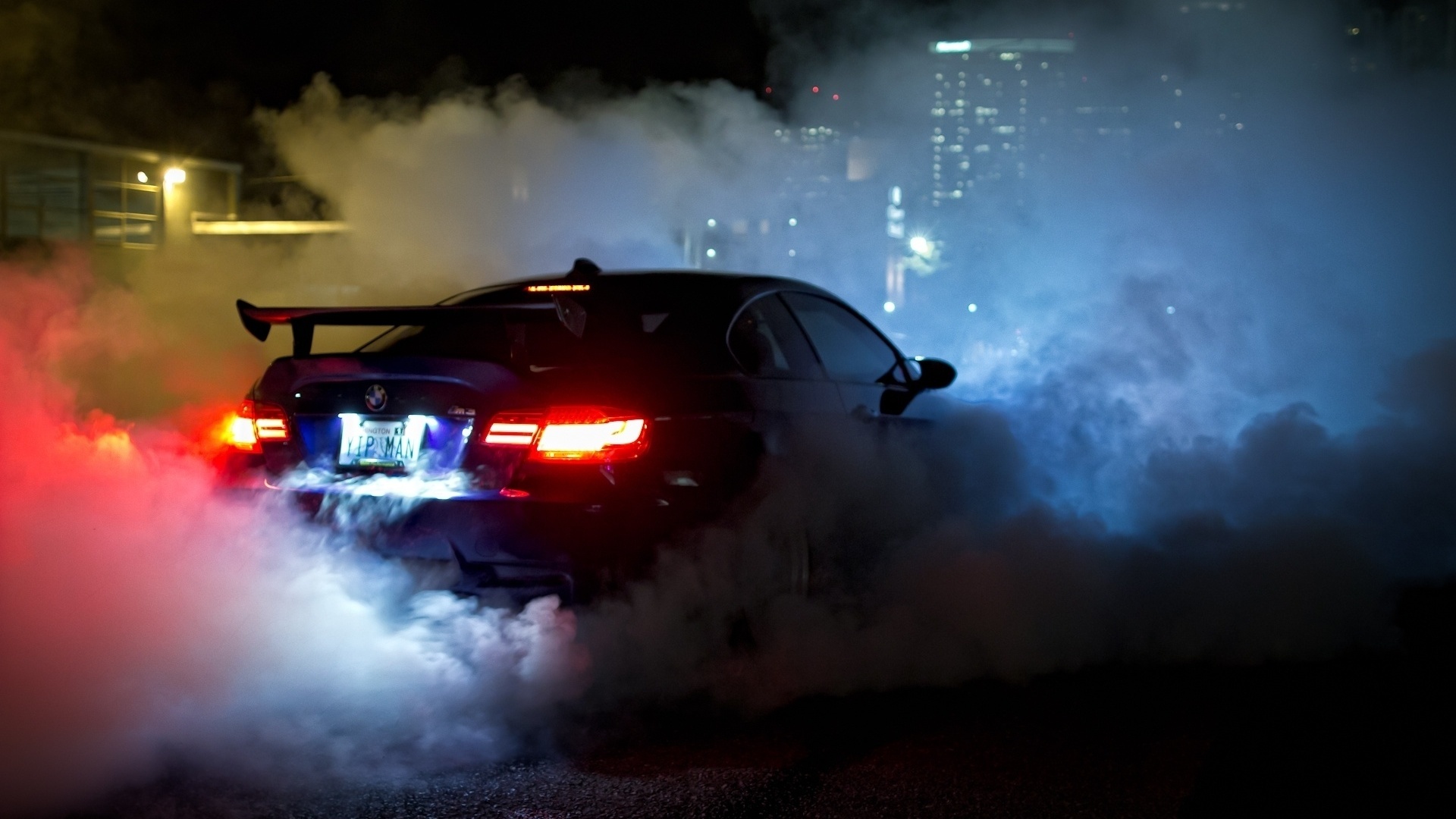 , m3, smoke, night, , Bmw, , , blue, , e92