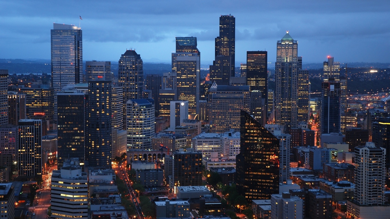 Usa, seattle, city, , washington