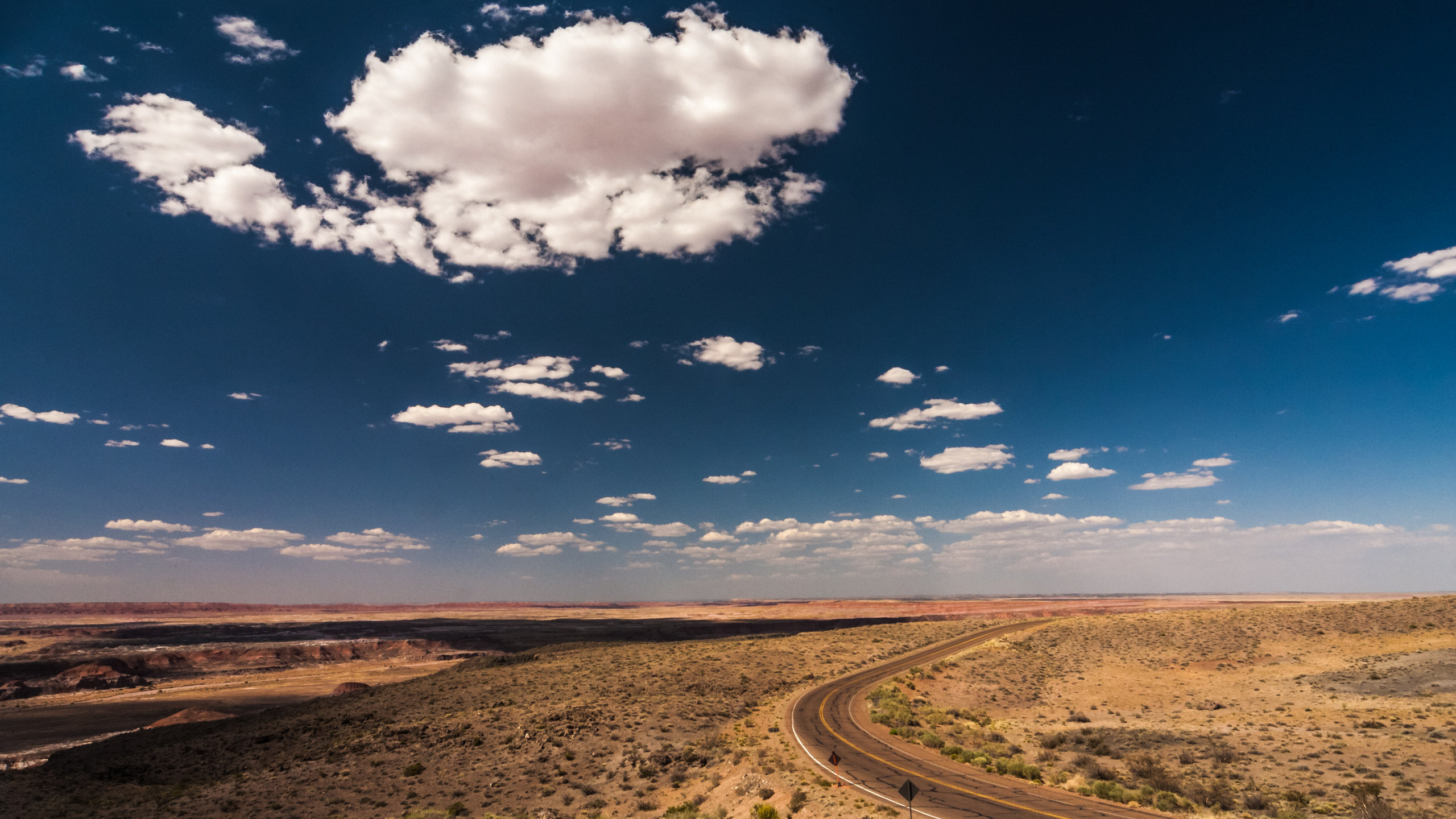 road, nature, sky