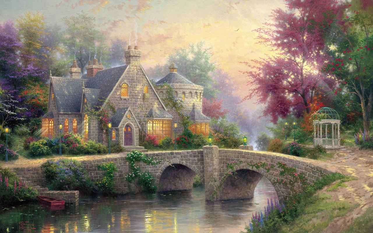 thomas kinkade,  , , , , , , , , , 