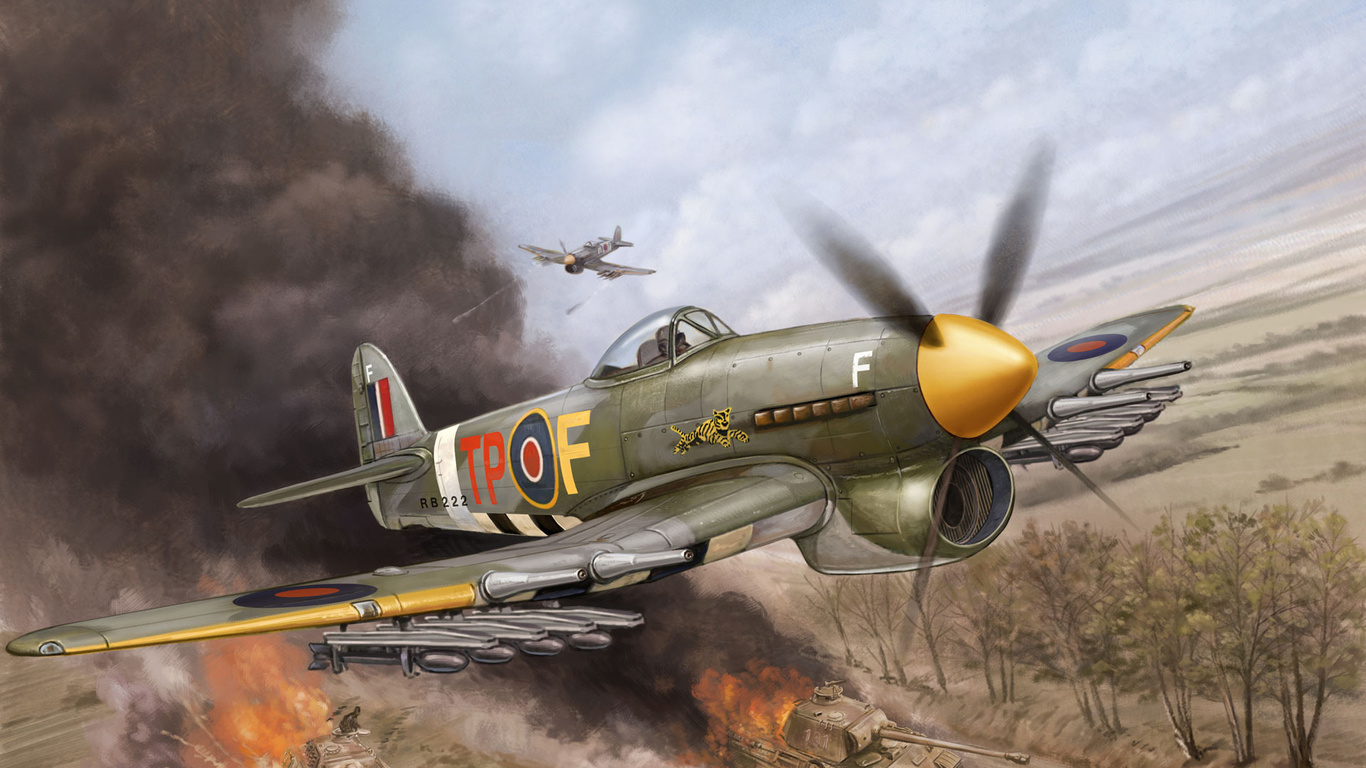 ,  , , hawker typhoon, , typhoon, mk.ib, 198 sqn, raf, tp-f, rb222