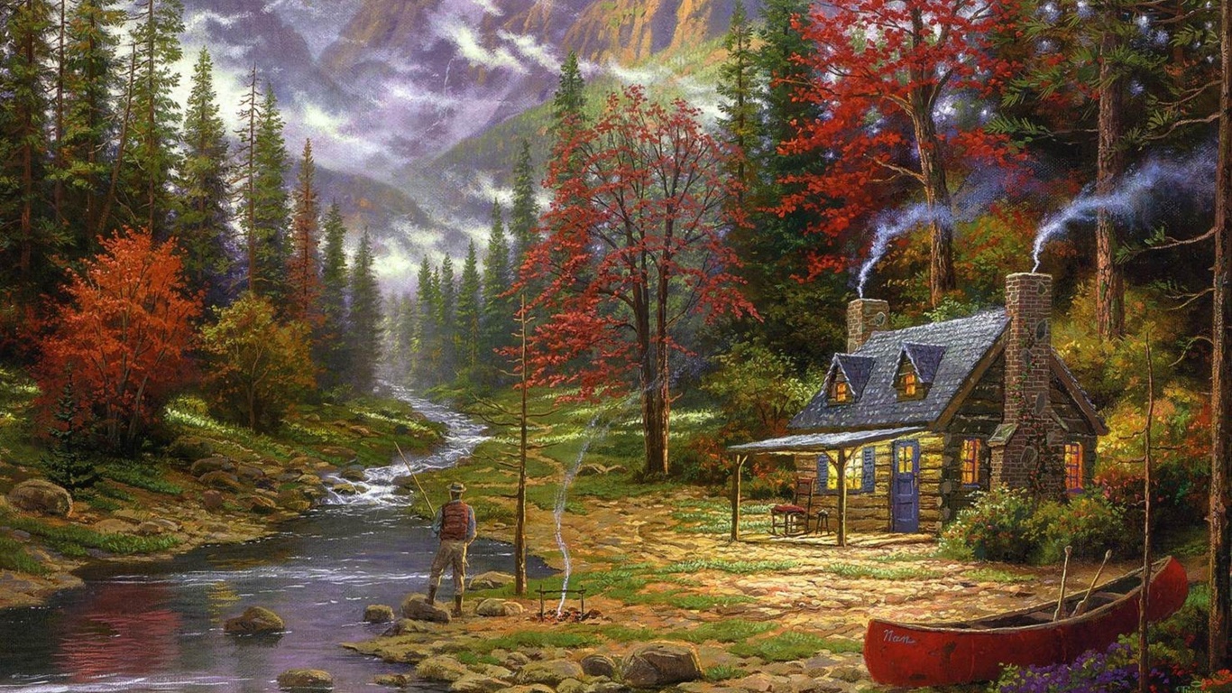 thomas kinkade, the good life, ,  , , , , , , , , , , , 