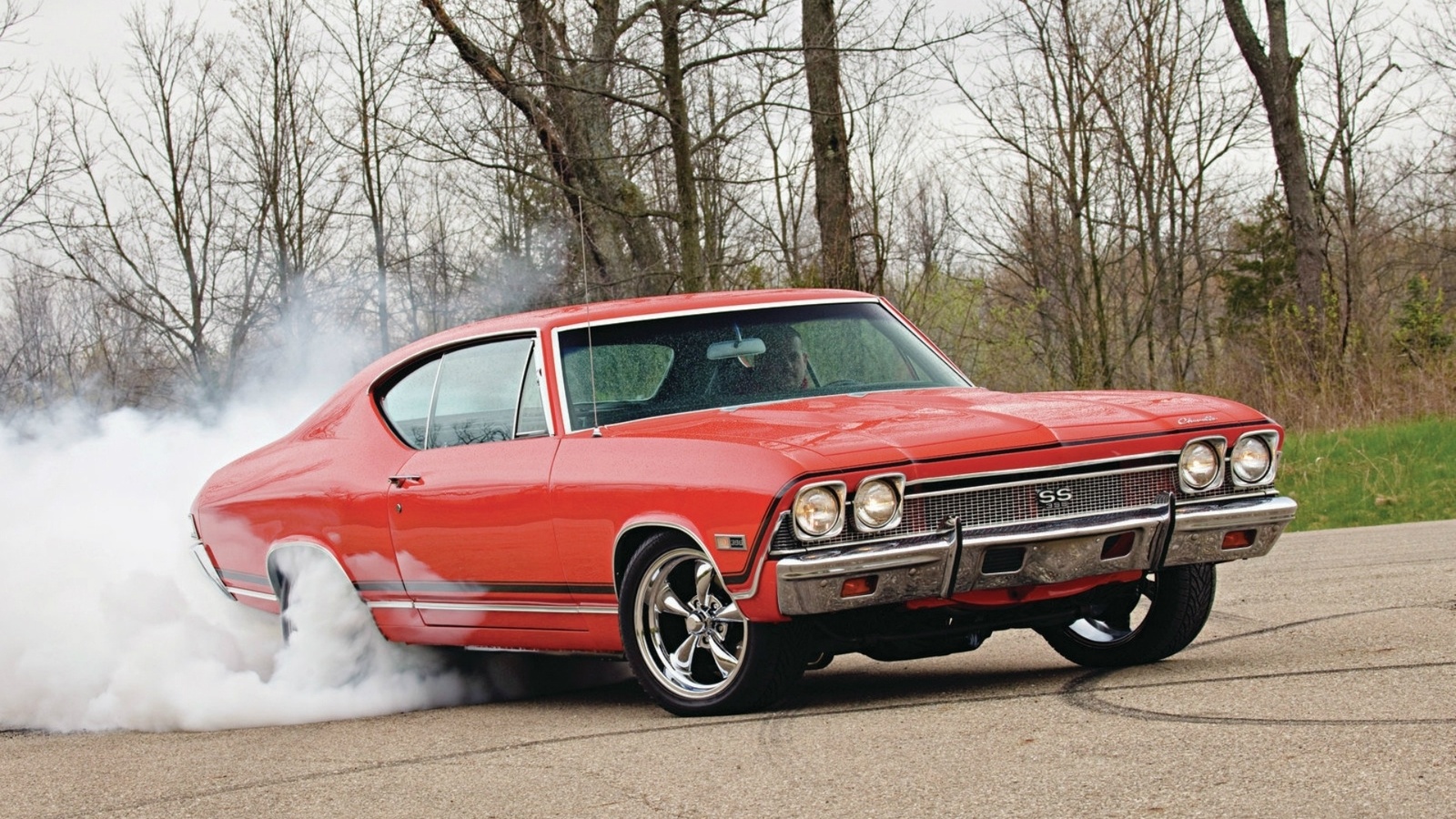 ss, muscle, car, chevrolet, chevelle, 1968, wallpapers, 